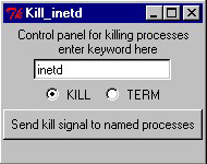 Simple signal-sending control panel